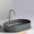 Раковина накладная Ceramica Nova Element CN6048MDH темный антрацит матовый (608х385 мм)
