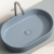 Раковина накладная Ceramica Nova Element CN6048MHL серо-голубой матовый (608х385 мм)