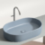 Раковина накладная Ceramica Nova Element CN6048MHL серо-голубой матовый (608х385 мм)