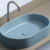 Раковина накладная Ceramica Nova Element CN6048ML голубой матовый (608х385 мм)