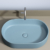 Раковина накладная Ceramica Nova Element CN6048ML голубой матовый (608х385 мм)