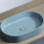 Раковина накладная Ceramica Nova Element CN6048ML голубой матовый (608х385 мм)