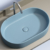 Раковина накладная Ceramica Nova Element CN6048ML голубой матовый (608х385 мм)