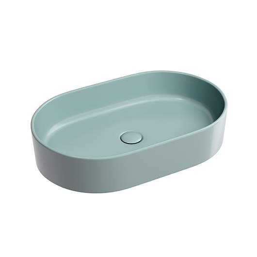 Раковина накладная Ceramica Nova Element CN6048MLG зеленый матовый (608х385 мм)