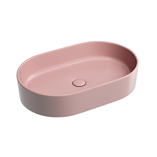 Раковина накладная Ceramica Nova Element CN6048MP розовый матовый (608х385 мм)