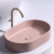 Раковина накладная Ceramica Nova Element CN6048MP розовый матовый (608х385 мм)