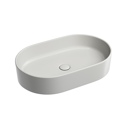 Раковина накладная Ceramica Nova Element CN6048MSG серый матовый (608х385 мм)
