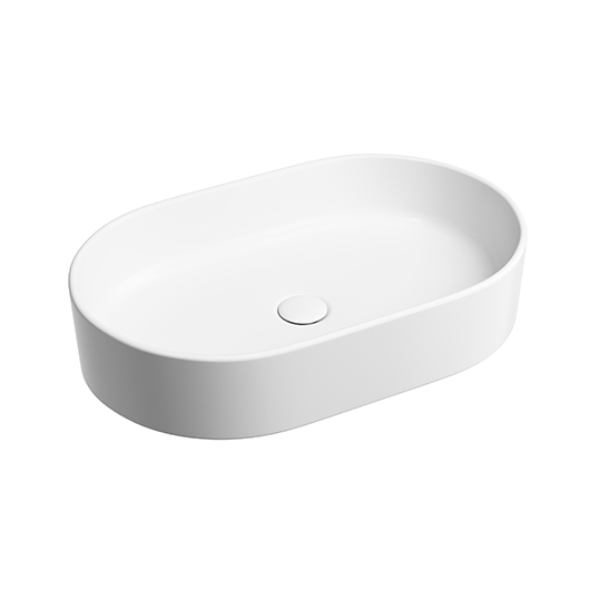 Раковина накладная Ceramica Nova Element CN6048MW белый матовый (608х385 мм)
