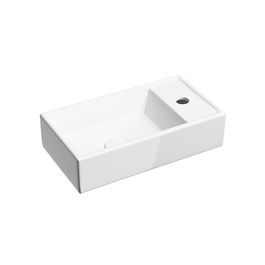 Раковина подвесная Ceramica Nova Element CN6051L (410х225 мм, отверстие под смеситель справа)
