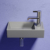 Раковина подвесная Ceramica Nova Element CN6051LMH антрацит матовый (410х225 мм, отверстие под смеситель справа)