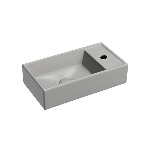 Раковина подвесная Ceramica Nova Element CN6051LMH антрацит матовый (410х225 мм, отверстие под смеситель справа)