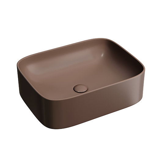 Раковина накладная Ceramica Nova Element CN6052MDB темно-коричневый матовый (505х385 мм)