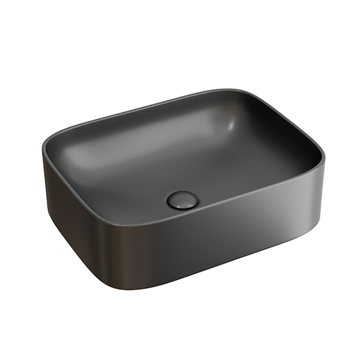 Раковина накладная Ceramica Nova Element CN6052MDH темный антрацит матовый (505х385 мм)