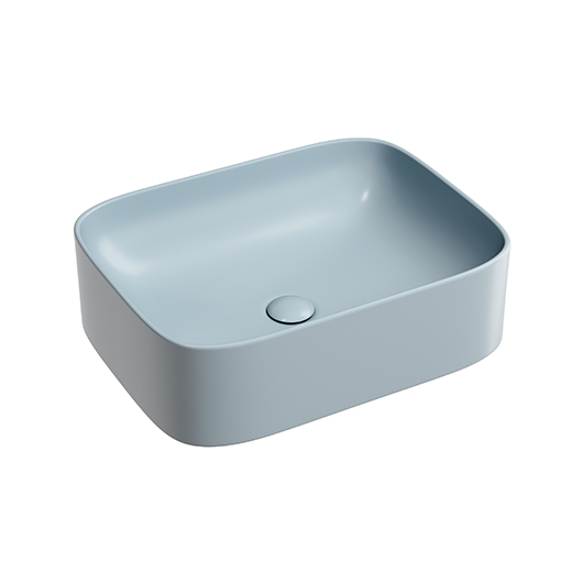 Раковина накладная Ceramica Nova Element CN6052MHL серо-голубой матовый (505х385 мм)