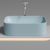 Раковина накладная Ceramica Nova Element CN6052ML голубой матовый (505х385 мм)