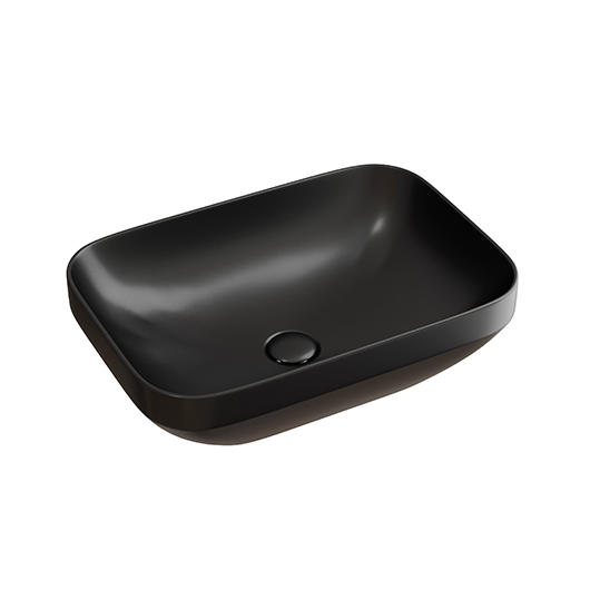 Раковина накладная Ceramica Nova Element CN6055MB черный матовый (495х370 мм)