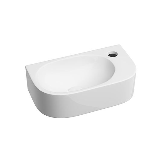 Раковина подвесная Ceramica Nova Element CN6066L (409х224 мм, отверстие под смеситель справа)
