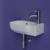 Раковина подвесная Ceramica Nova Element CN6074L (403х249 мм, отверстие под смеситель справа)