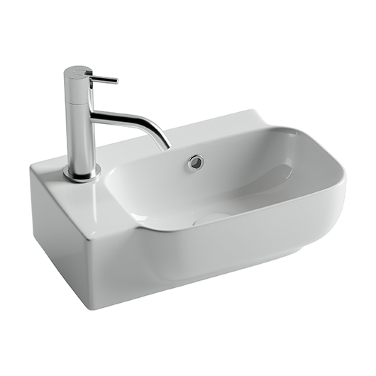 Раковина подвесная Ceramica Nova Element CN6074R (403х249 мм, отверстие под смеситель слева)