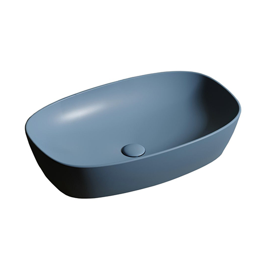 Раковина накладная Ceramica Nova Element CN6049ML голубой матовый (610х390 мм)