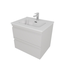 Тумба с раковиной Aquatek Вега AQ77060-LG (серый туман, 610х460 мм)