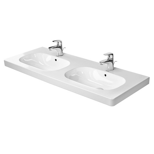 Раковина двойная Duravit D-Code 03481200002 (1200х490 мм)