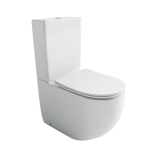 Чаша напольного унитаза Ceramica Nova Metropol Rimless CN4001T-B безободковая, система смыва Торнадо