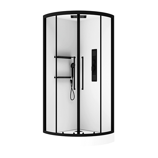 Душевая кабина Acquazzone Omega 100 Black (1000х1000 мм)