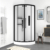 Душевая кабина Acquazzone Omega 100 Black (1000х1000 мм)
