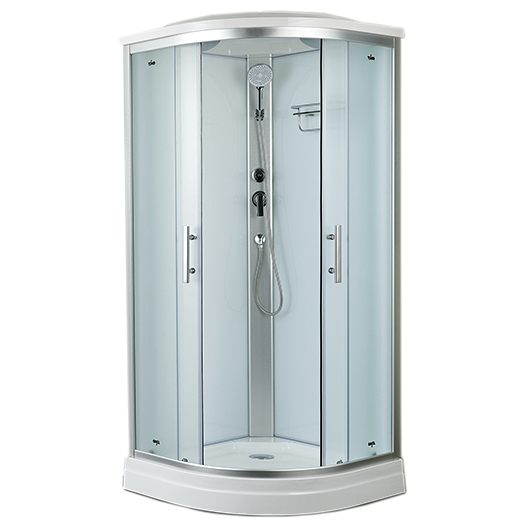 Душевая кабина Timo Standart T-6601 PDS (1000х1000 мм, хром матовый, стекло матовое)
