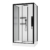 Душевая кабина с парогенератором Acquazzone Viktoria 115SL Black (1150х900 мм)