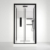 Душевая кабина с парогенератором Acquazzone Viktoria 115SL Black (1150х900 мм)