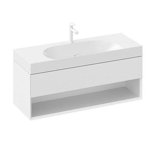 Тумба под раковину Ravak SD Lite 120 X000001867 (белый глянец, 1200х450 мм)