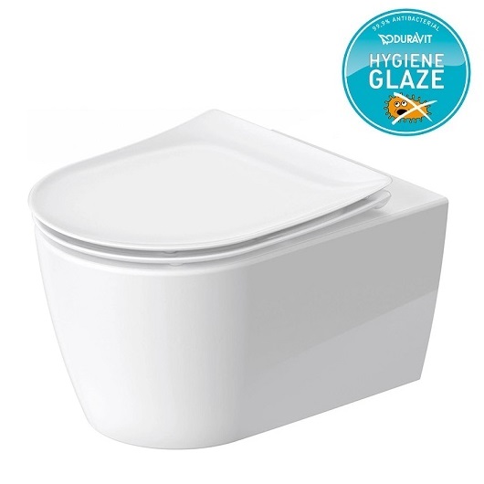 Унитаз подвесной Duravit Soleil by Starck Rimless 45910920A1 безободковый (чаша 2591092000 с сиденьем SoftClose 0026490000) HygieneGlaze, HygieneFlush