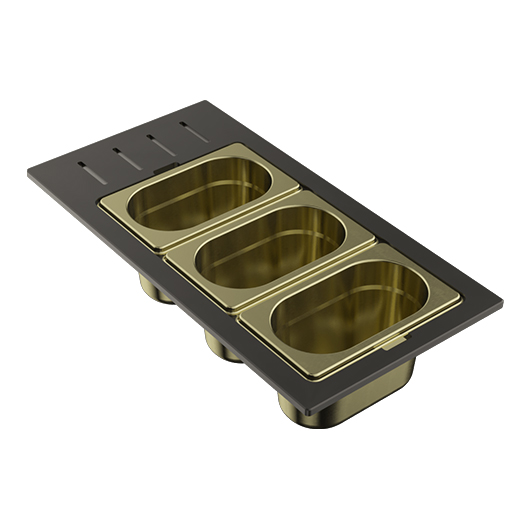 Контейнер Omoikiri DC-02-3 LG светлое золото (4999080)
