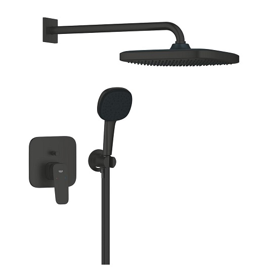 Душевая система Grohe Cubeo 1053362430 (черный матовый)