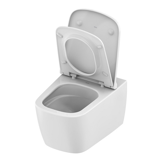Чаша подвесного унитаза TECE TECEneo 9700209 безободковая, Cyclon Flush, с покрытием Cera Clean