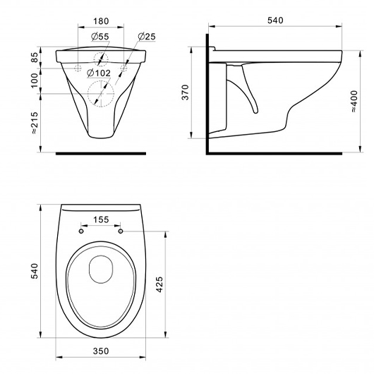 Унитаз подвесной Santek Бореаль 1WH302205 (1.WH30.2.205)