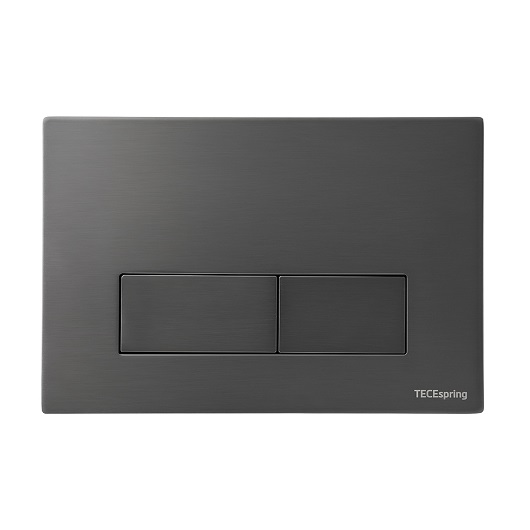 Металлическая панель смыва TECE TECEspring S S240521 (Gun Metal PVD) с покрытием против отпечатков пальцев