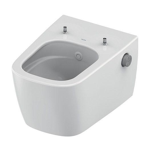 Чаша подвесного унитаза-биде TECE TECEneo 9700205 безободковая, Cyclon Flush, с покрытием Cera Clean