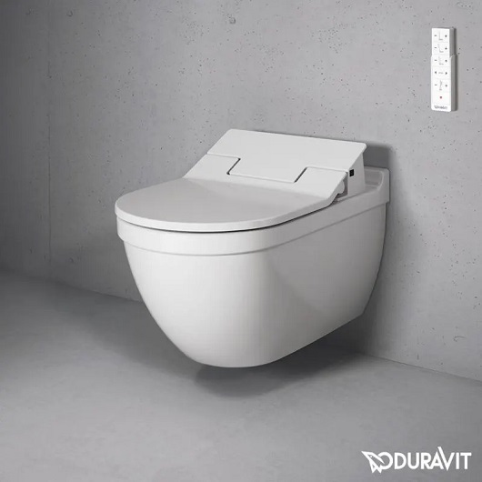 Чаша подвесного унитаза Duravit Starck 3 2226590000 + Крышка-биде Duravit SensoWash Slim 611000002304300