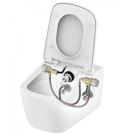 Чаша подвесного унитаза-биде TECE TECEneo 9700205 безободковая, Cyclon Flush, с покрытием Cera Clean