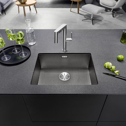 Мойка Blanco Zerox 500-U 526243 Dark Steel (540х440 мм)