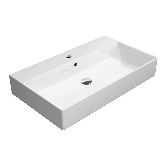 Раковина GSI Kube X 9422111 (800х470 мм) белая