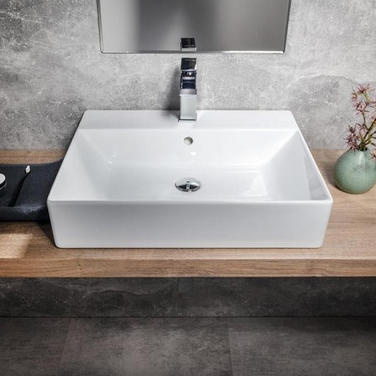 Раковина GSI Kube X 9431111 (600х470 мм) белая