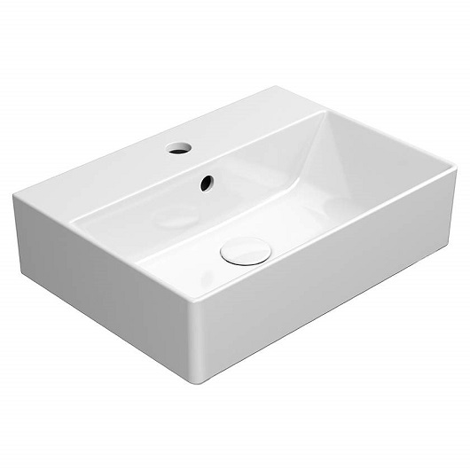 Раковина GSI Kube X 9447111 (500х370 мм) белая