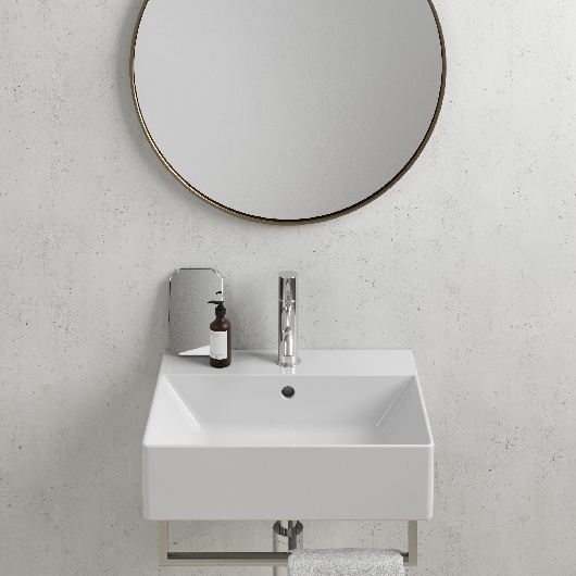 Раковина GSI Kube X 9447111 (500х370 мм) белая