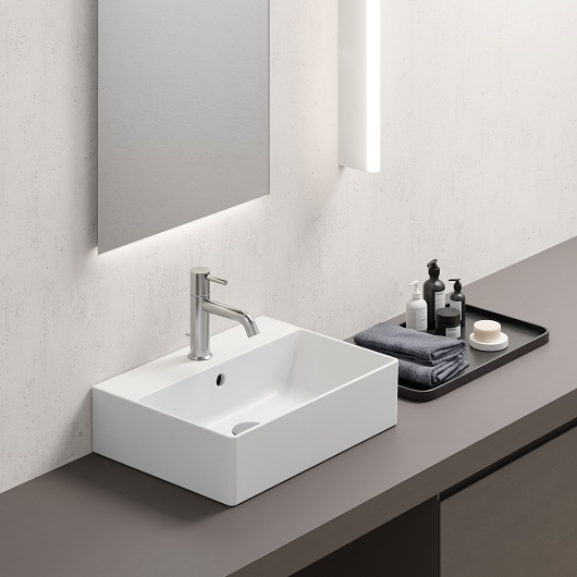 Раковина GSI Kube X 9447111 (500х370 мм) белая