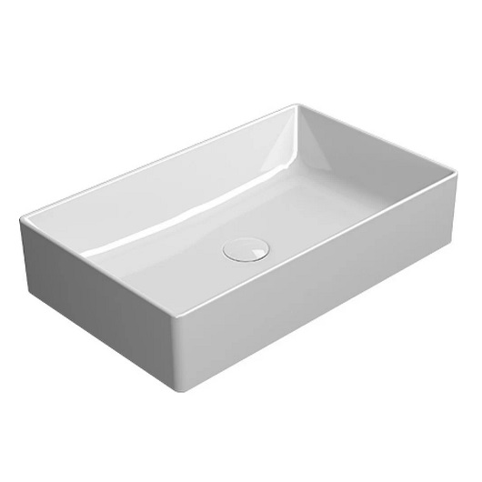 Раковина накладная GSI Kube X 945311 (600×370 мм)