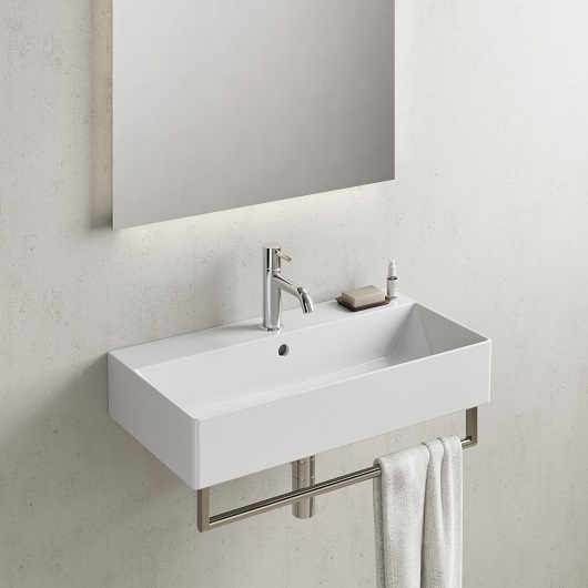 Раковина GSI Kube X 9455111 (700х370 мм) белая